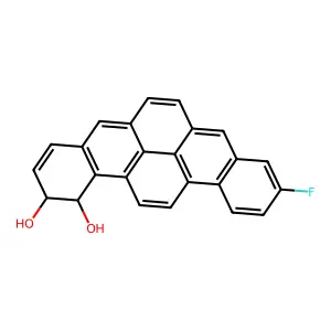 Benzo(ghi)picene-1,2-diol, 10-fluoro-1,2-dihydro- structure