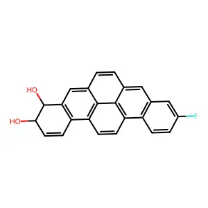 Benzo(rst)pentaphene-3,4-diol, 10-fluoro-3,4-dihydro- structure