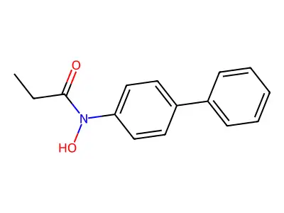 N-Hydroxy-N-propionyl-4-aminobiphenyl structure