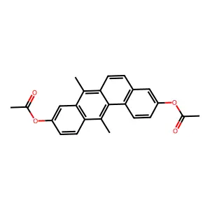 7,12-Dimethyl-3,9-diacetoxybenz(a)anthracene structure