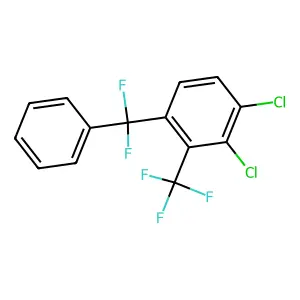 1,2-Dichloro-4-(difluorophenylmethyl)-3-(trifluoromethyl)benzene structure