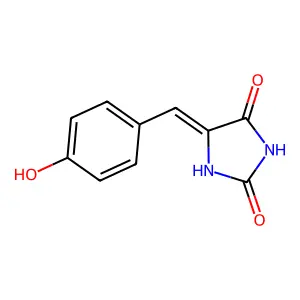 5-(4-Hydroxybenzylidene)hydantoin structure