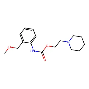 苯基氨基甲酸苯酯2-甲氧甲基-2-(1-哌啶)衍生物 structure