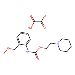 Carbanilic acid, o-(methoxymethyl)-, 2-piperidinoethyl ester, oxalate (1:1) structure