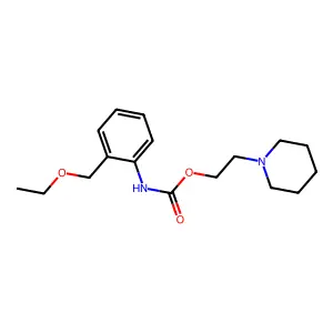 2-(Piperidin-1-yl)ethyl [2-(ethoxymethyl)phenyl]carbamate structure
