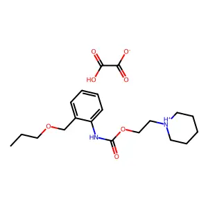 Carbanilic acid, o-(propoxymethyl)-, 2-piperidinoethyl ester, oxalate (1:1) structure