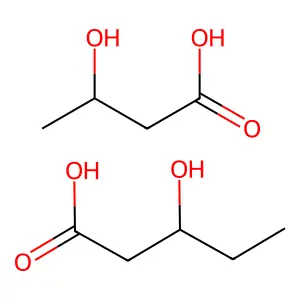 3-Hydroxybutanoic acid-3-hydroxypentanoic acid(1:1) structure