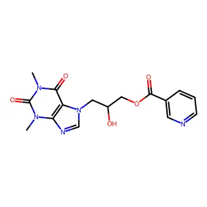 Dyphylline nicotinate structure