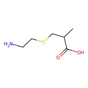 3-((2-氨乙基)硫代)-2-甲基丙酸 structure