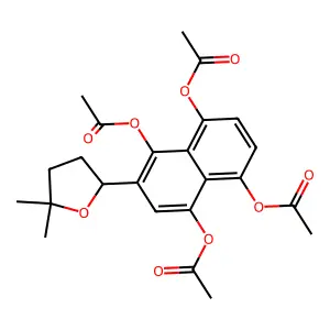 Cycloalkannin leucoacetate structure
