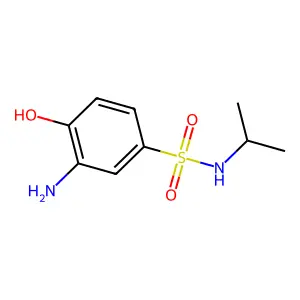 Benzenesulfonamide, 3-amino-4-hydroxy-N-(1-methylethyl)- structure