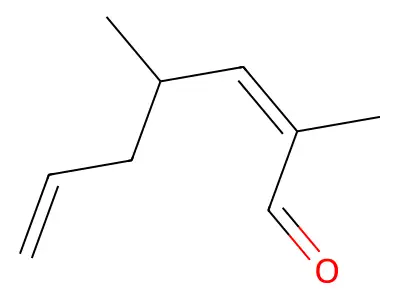 2,4-Dimethylhepta-2,6-dienal structure