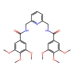 Benzamide, N,N'-((2,6-pyridylidene)dimethylene)bis(3,4,5-trimethoxy- structure