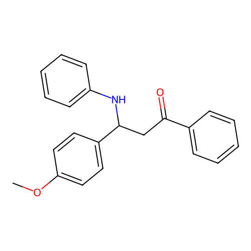 1-Propanone, 3-(4-methoxyphenyl)-1-phenyl-3-(phenylamino)- structure