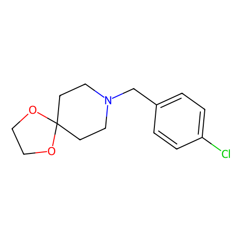 8-[(4-Chlorophenyl)methyl]-1,4-dioxa-8-azaspiro[4.5]decane structure