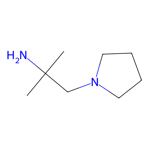 2-Methyl-1-(pyrrolidin-1-yl)propan-2-amine structure