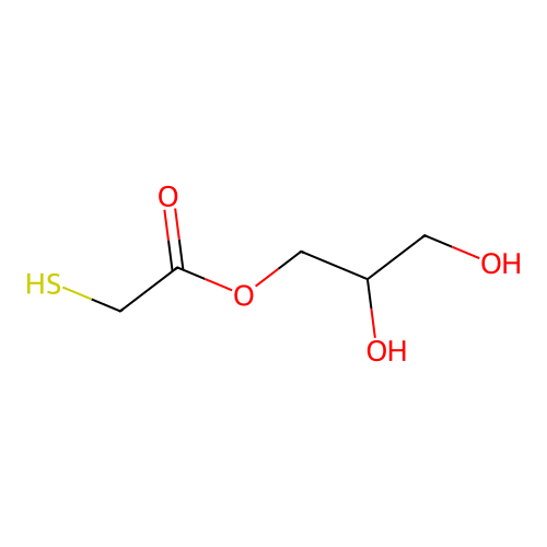 Glyceryl monothioglycolate structure