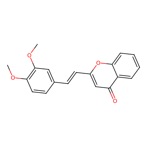 2-(3,4-Dimethoxystyryl)-4H-chromen-4-one structure