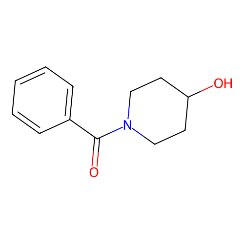 N-benzoyl-4-hydroxypiperidine structure