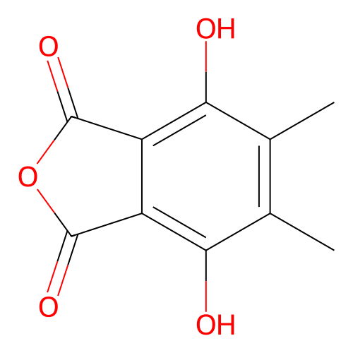 1,3-Isobenzofurandione, 4,7-dihydroxy-5,6-dimethyl- structure