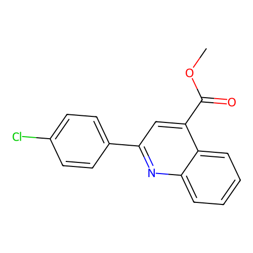 Methyl 2-(4-chlorophenyl)quinoline-4-carboxylate structure