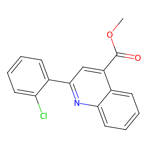 Methyl 2-(2-chlorophenyl)quinoline-4-carboxylate structure