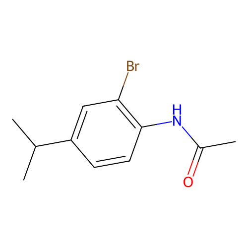 N-(2-Bromo-4-isopropylphenyl)acetamide structure