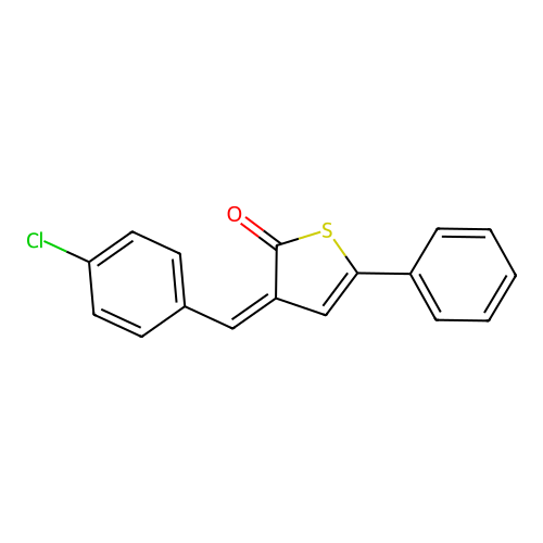 3-[(4-Chlorophenyl)methylidene]-5-phenylthiophen-2-one structure