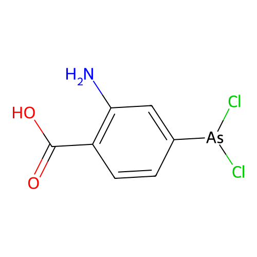 2-氨基-4-二氯胂基苯甲酸 structure