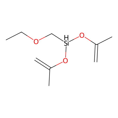 Ethoxymethyl-bis(prop-1-en-2-yloxy)silane structure