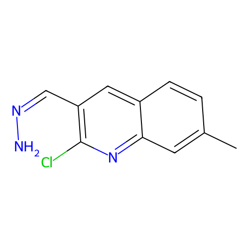 (Z)-(2-chloro-7-methylquinolin-3-yl)methylidenehydrazine structure