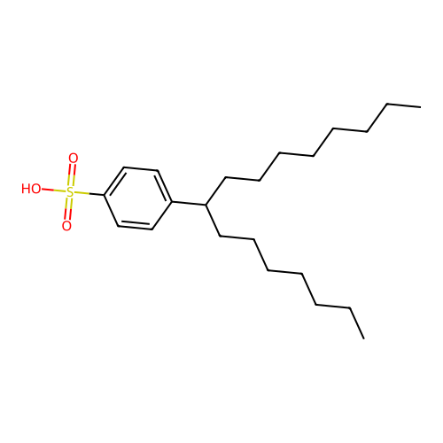 4-(1-Heptylnonyl)benzenesulfonic acid structure