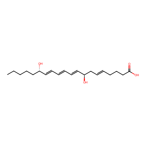(8R,15S)-8,15-dihydroxyicosa-5,9,11,13-tetraenoic acid structure