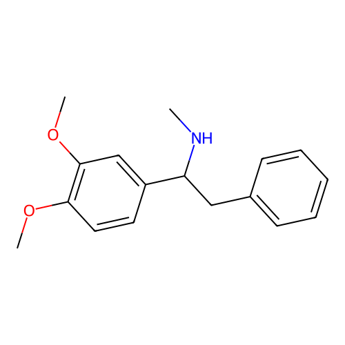 1-(3,4-dimethoxyphenyl)-N-methyl-2-phenylethanamine structure