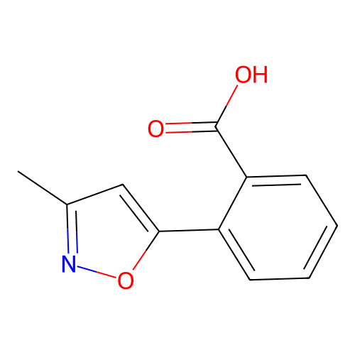 2-(3-Methyl-1,2-oxazol-5-yl)benzoic acid structure