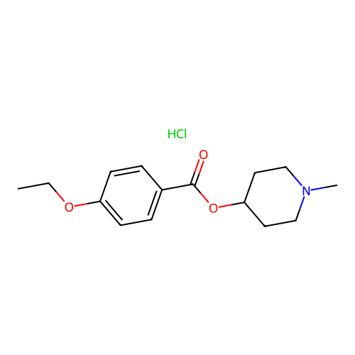 4-Ethoxy-benzoic acid 1-methyl-piperidin-4-yl ester structure