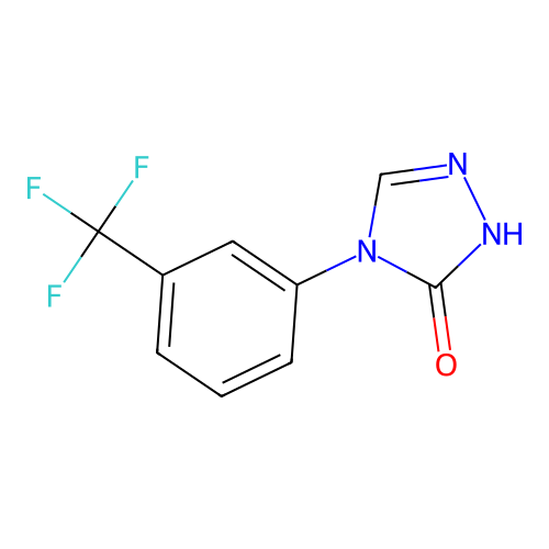 4-[3-(trifluoromethyl)phenyl]-2,4-dihydro-3H-1,2,4-triazol-3-one structure