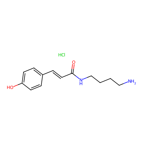 Mono-4-coumarylputrescine structure