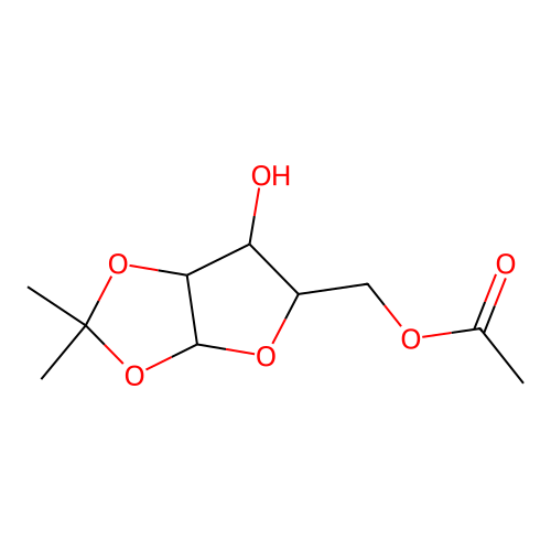 5-Acetyl-1,2-isopropylidene-alpha-D-xylofuranose structure