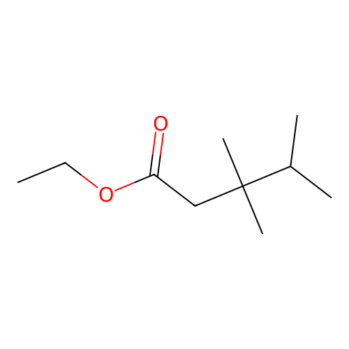 Ethyl 3,3,4-trimethylpentanoate structure