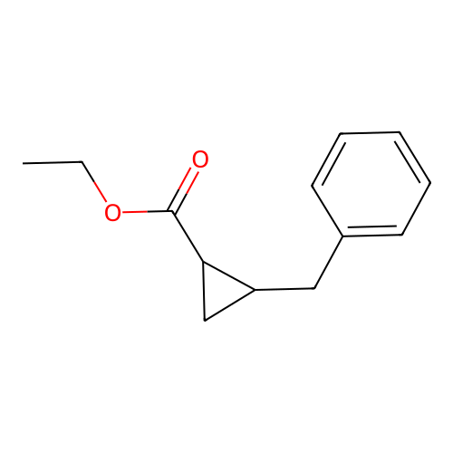 Ethyl 2-benzylcyclopropane-1-carboxylate structure