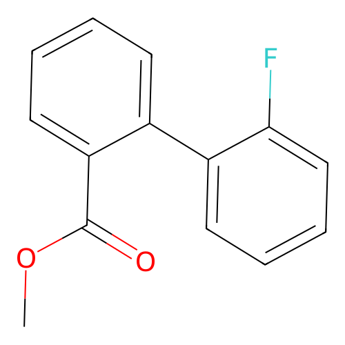 Methyl 2-(2-fluorophenyl)benzoate structure