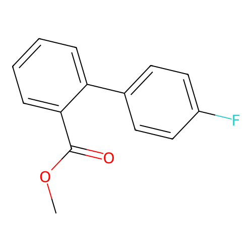 Methyl 2-(4-fluorophenyl)benzoate structure