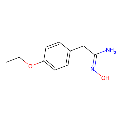 2-(4-ethoxyphenyl)-N'-hydroxyethanimidamide structure