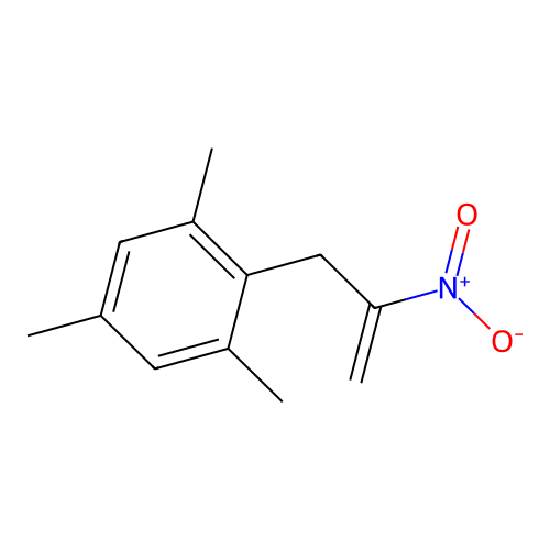 1,3,5-Trimethyl-2-(2-nitroallyl)benzene structure
