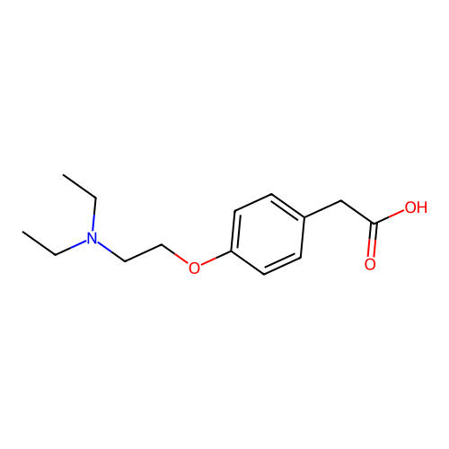 2-[4-[2-(二乙氨基)乙氧基]苯基]乙酸 structure