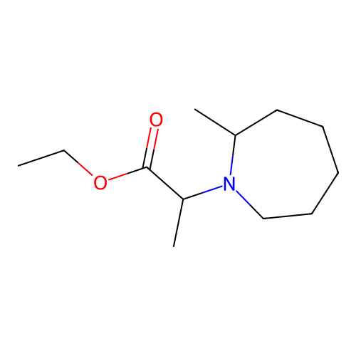 Ethyl 2-(2-methylazepan-1-yl)propanoate structure