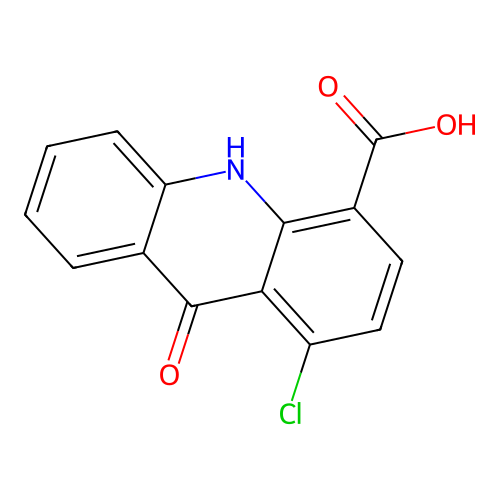 1-chloro-9-oxo-10H-acridine-4-carboxylic Acid structure