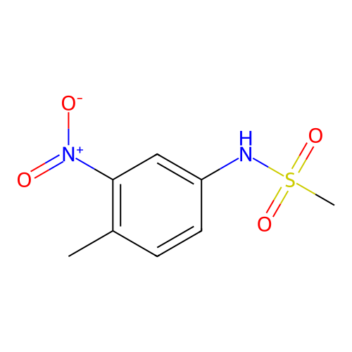 4'-Methyl-3'-nitromethanesulfonanilide structure