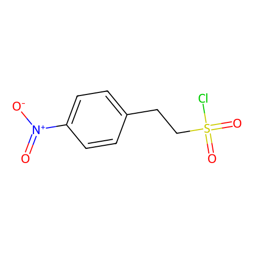 2-(4-nitrophenyl)ethanesulfonyl Chloride structure